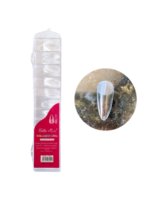 UNHA SOFT GEL HELLO MINI OY985-2 POST ALMOND MEDIA TRANSP (EMB C/120)