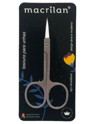 TESOURA MACRILAN KM-04 P/ UNHA PONTA RETA
