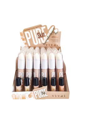 36 CORRETIVO VIVAI 1029.4.1 CLARAS MATTE C/ ESPONJA FINALIZADORA BOX+PROVADORES