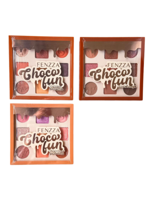 PALETA DE SOMBRAS FENZZA FZ10090 CHOCOFUN