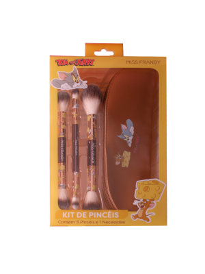 KIT PINCEL MISS FRANDY WT-PM25-0138 TOM JERRY (EMB C/3+NECESSAIRE)