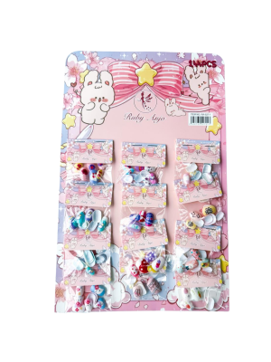 CARTELA COM 12 PACOTES UNHA CARTELA POST RUBY ANJO RA-527-1 INFANTIL