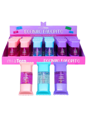 24 LIP GLOSS HIDRATANTE MIAMAKE 417 DOCINHO FAVORITO BOX