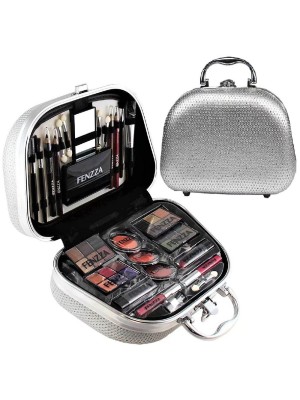 MALETA COM MAQUIAGEM FZ60003 GLAMOUROSA PRATA